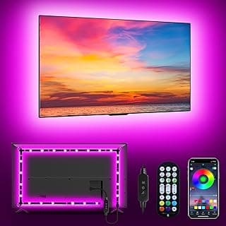 MATICOD LED Lights for TV Led Backlight, 9.84ft RGB Led Strip Lights USB TV Lights Behind 32-43in, APP Remote Control Music Sync TV Led Lig...